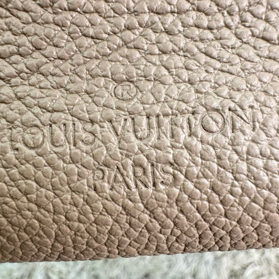 LV M46575經典Speedy Bandoulière 20 Empreinte皮革手提/斜背包(斑鳩灰色/ 奶油色)-8