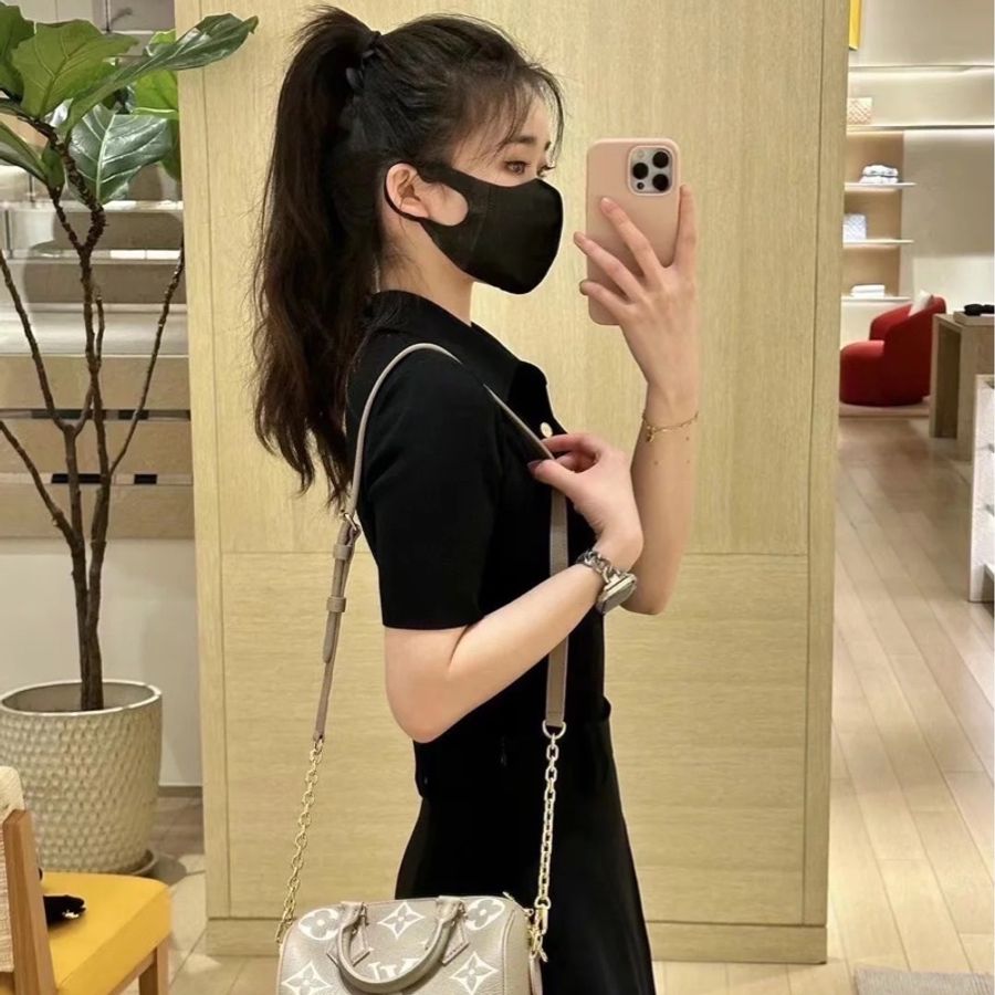 LV M46575經典Speedy Bandoulière 20 Empreinte皮革手提/斜背包(斑鳩灰色/ 奶油色)-34