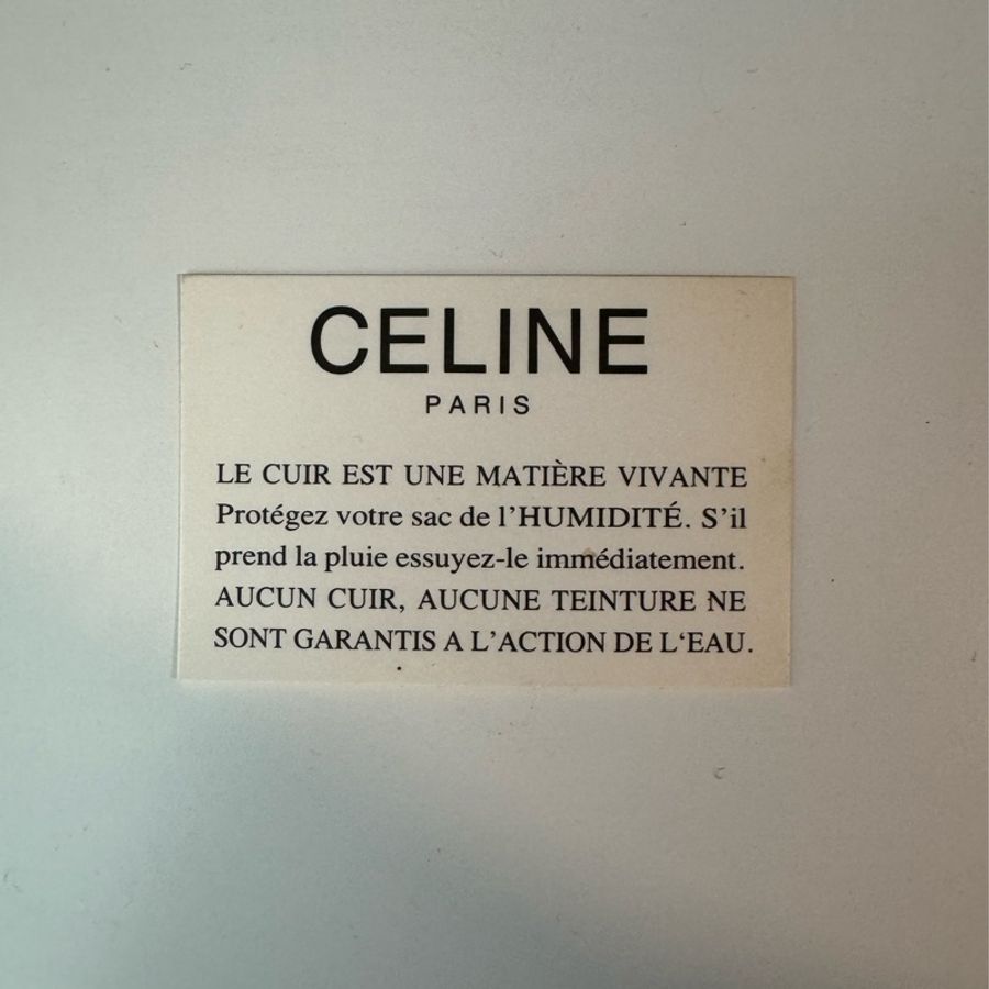 Celine vintage 深藍金環水桶肩背-22