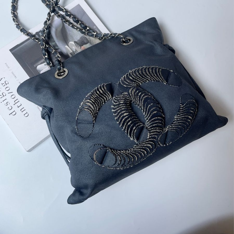 Chanel 牛仔托特包-2