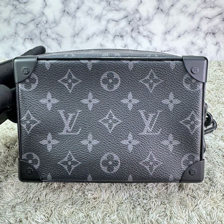 LV M44735 SOFT TRUNK系列經典Eclipse帆布印花拉鍊肩背方包(迷你)-6