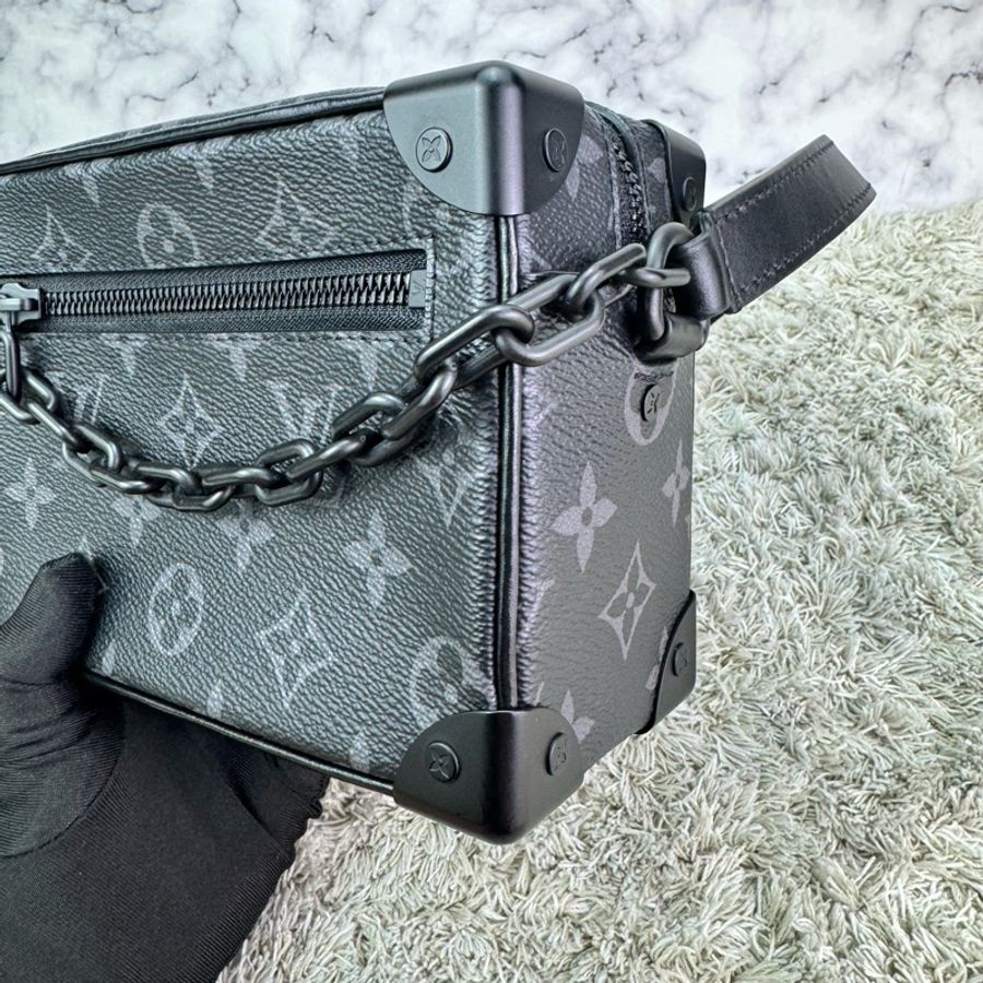 LV M44735 SOFT TRUNK系列經典Eclipse帆布印花拉鍊肩背方包(迷你)-12