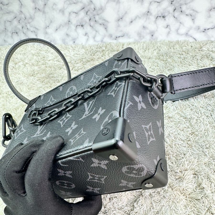 LV M44735 SOFT TRUNK系列經典Eclipse帆布印花拉鍊肩背方包(迷你)-14