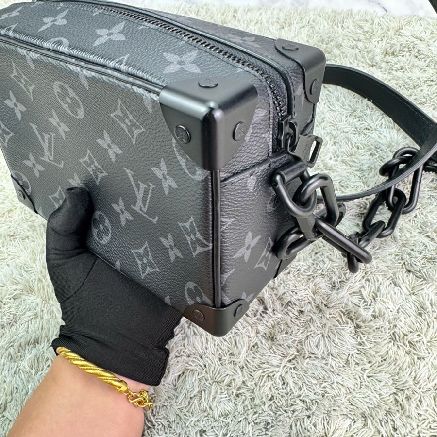 LV M44735 SOFT TRUNK系列經典Eclipse帆布印花拉鍊肩背方包(迷你)-22