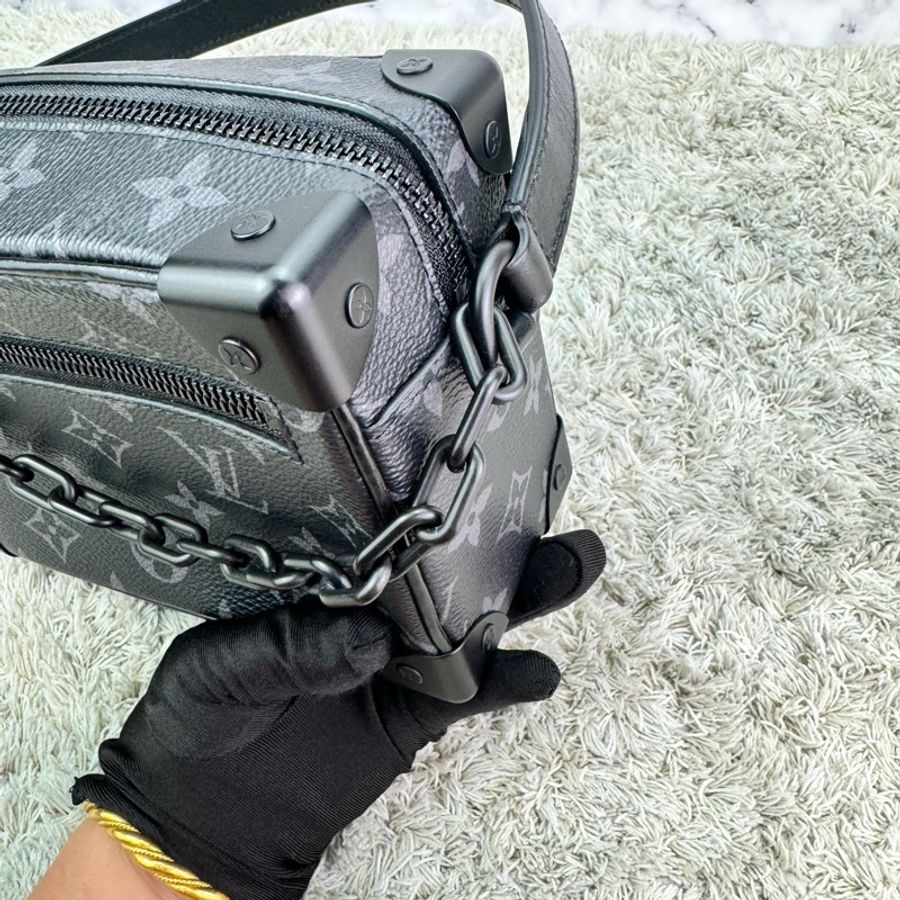 LV M44735 SOFT TRUNK系列經典Eclipse帆布印花拉鍊肩背方包(迷你)-24