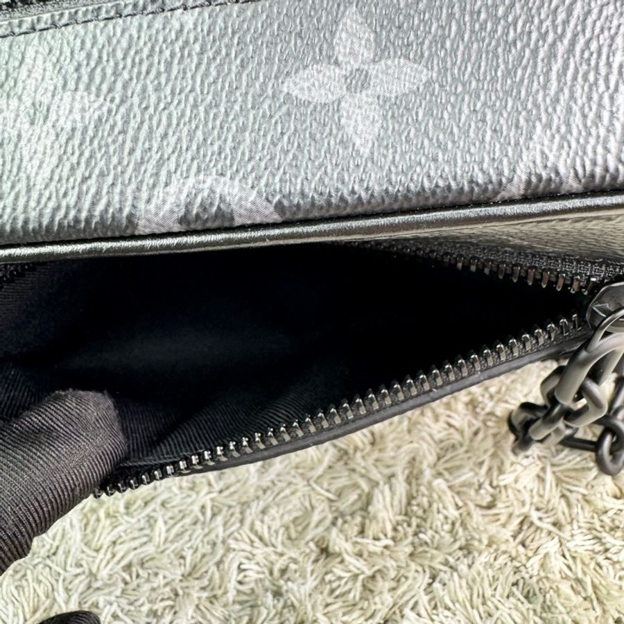 LV M44735 SOFT TRUNK系列經典Eclipse帆布印花拉鍊肩背方包(迷你)-33