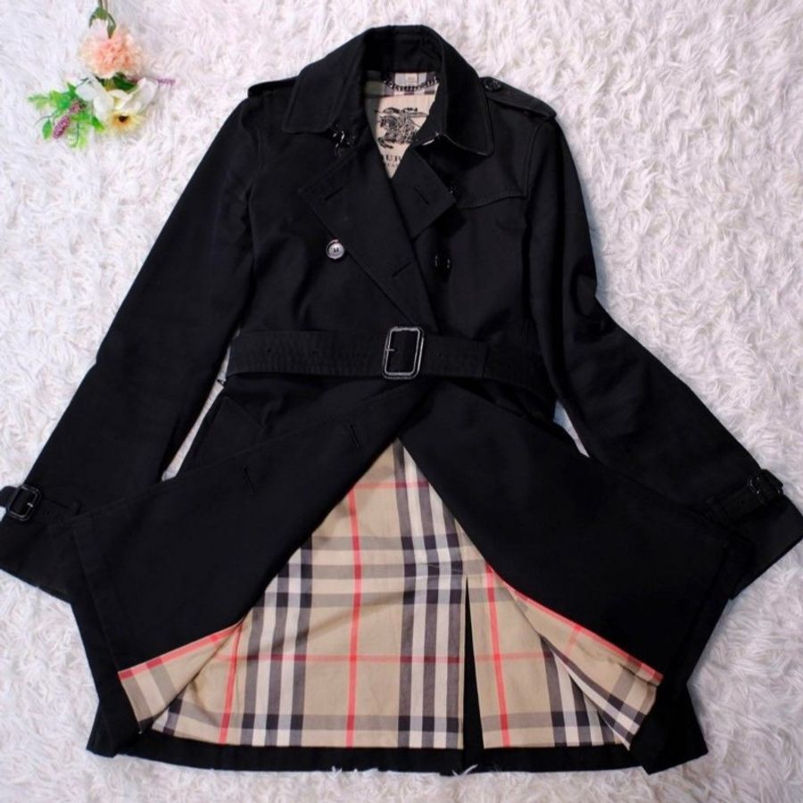 男M碼/近新極美/Burberry London 頂級款男神風衣-8
