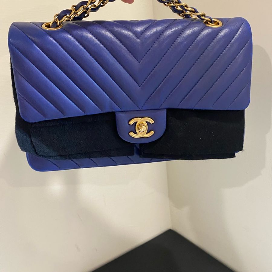 限時優惠 Chanel 山型紋25.5cm ✨金釦-7