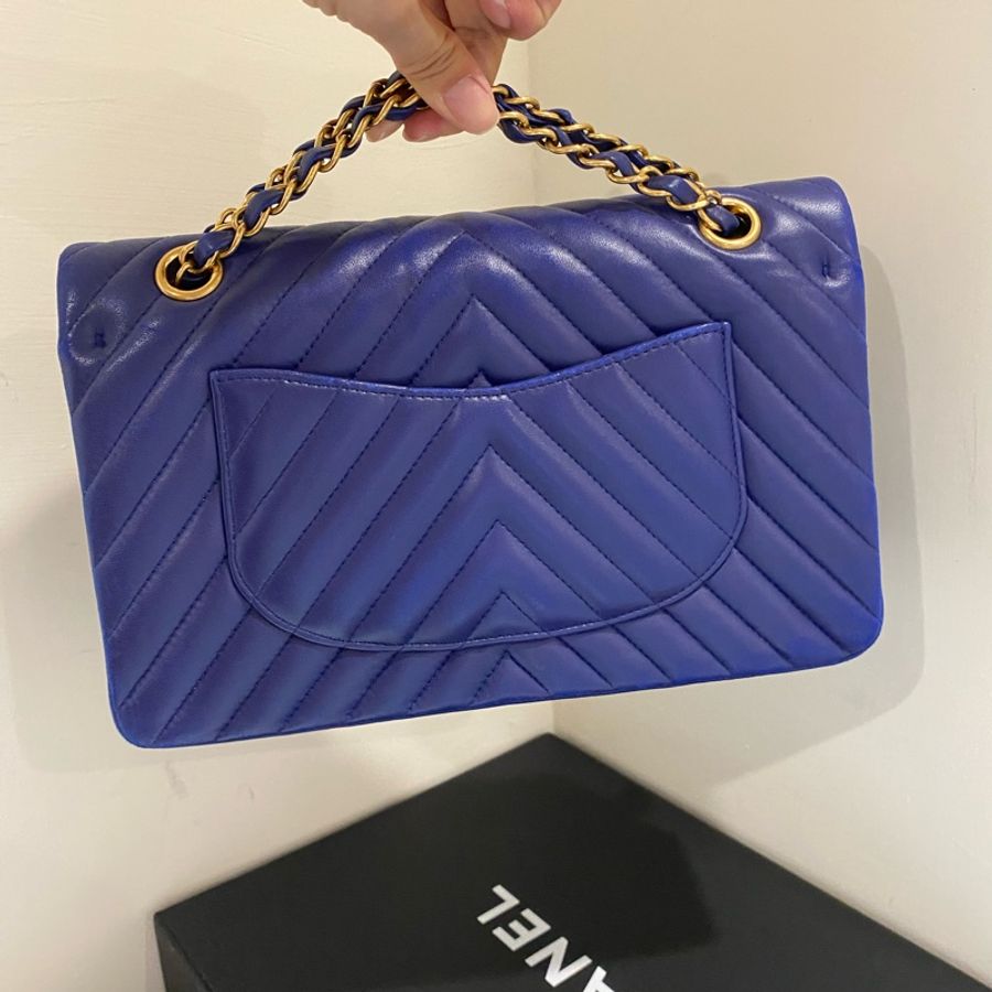 限時優惠 Chanel 山型紋25.5cm ✨金釦-10