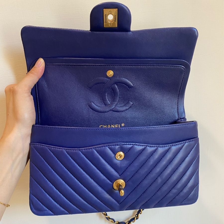限時優惠 Chanel 山型紋25.5cm ✨金釦-19