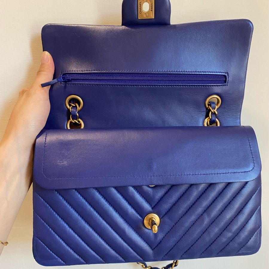限時優惠 Chanel 山型紋25.5cm ✨金釦-21