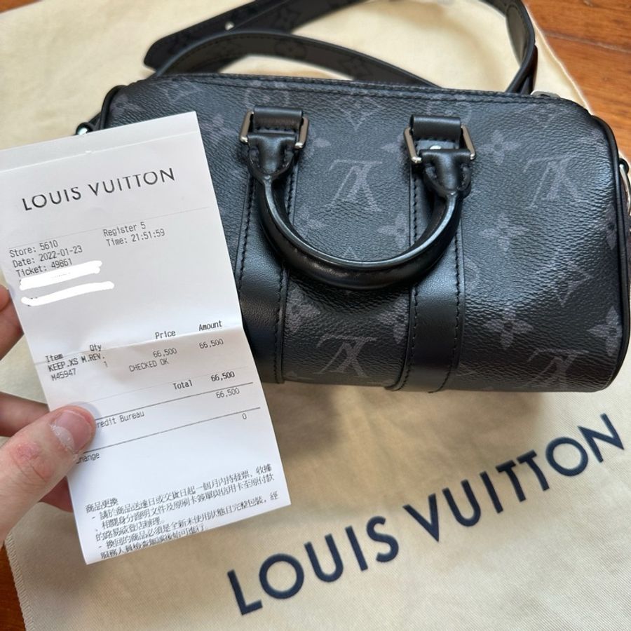 KEEPALL XS Louis Vuitton LV男包 波士頓包 絕版經典款 9成新-16