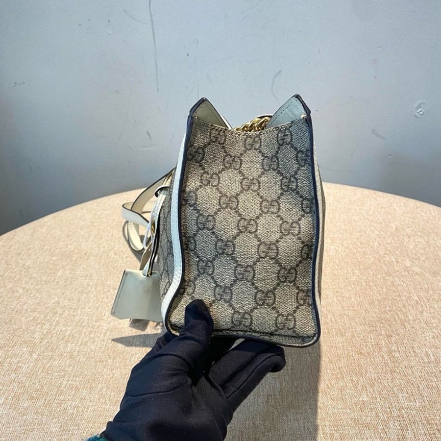 Gucci Padlock系列白色鏈條包-3