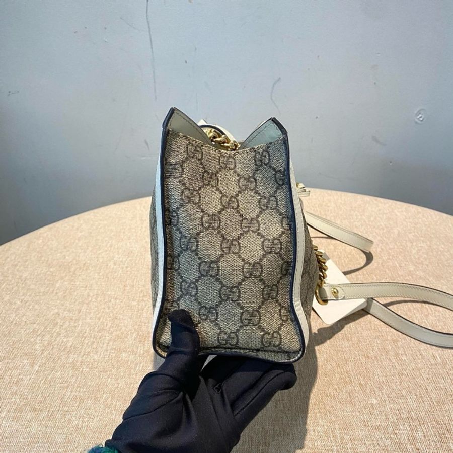 Gucci Padlock系列白色鏈條包-4