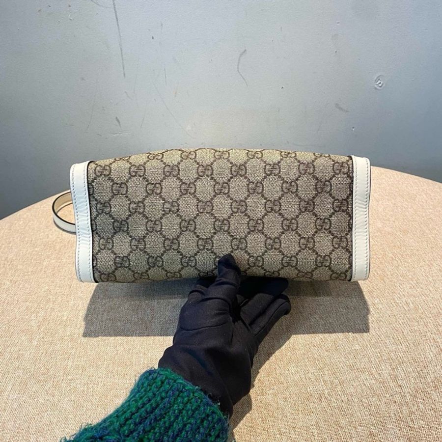 Gucci Padlock系列白色鏈條包-5