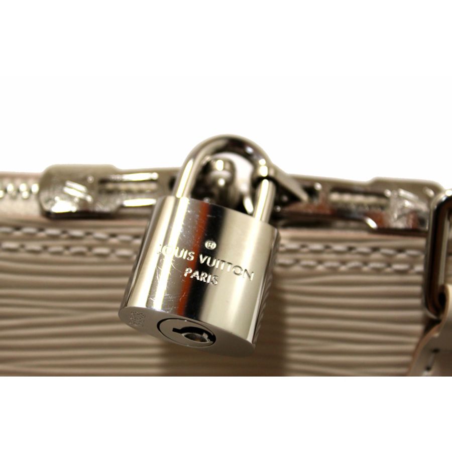 Louis Vuitton Quartz White Leather Alma BB Hand/Crossbody Bag-7
