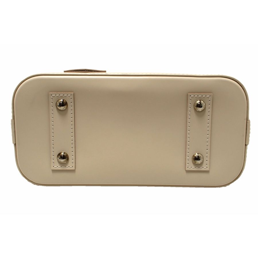 Louis Vuitton Quartz White Leather Alma BB Hand/Crossbody Bag-14