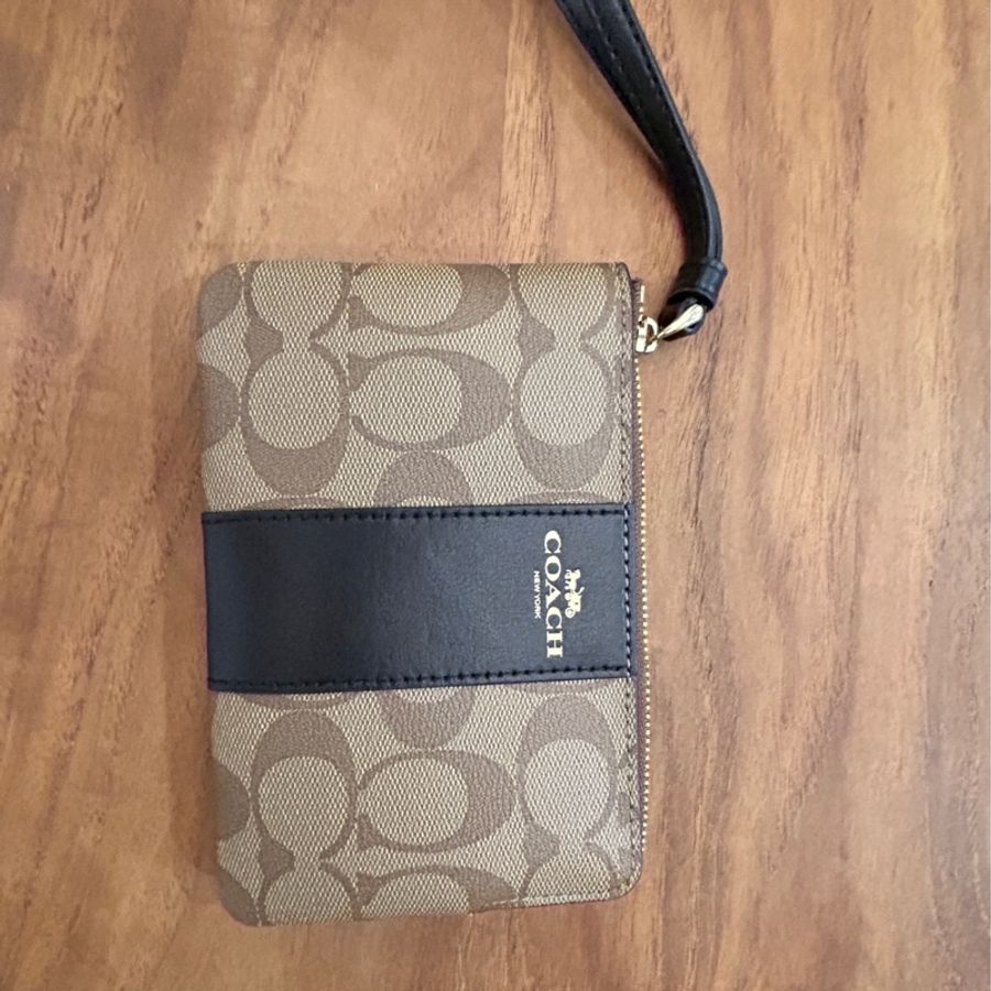 coach 老花手提零錢包-5