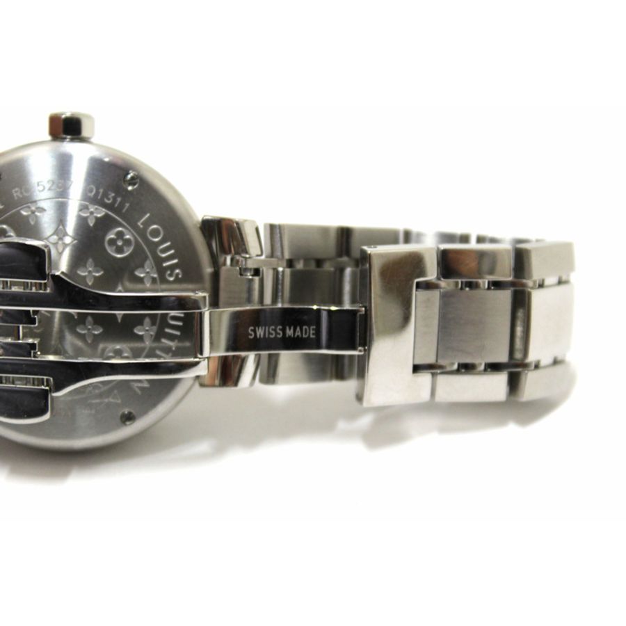 Louis Vuitton Tambour Quartz Watch in Brown Steel-7