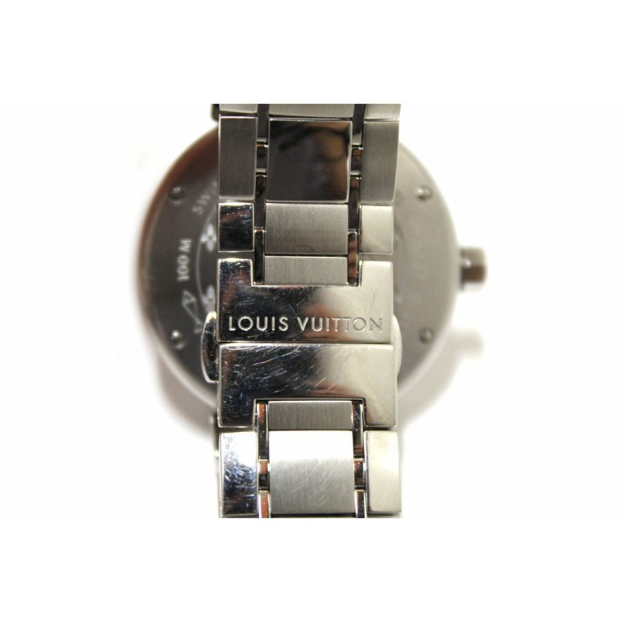 Louis Vuitton Tambour Quartz Watch in Brown Steel-8