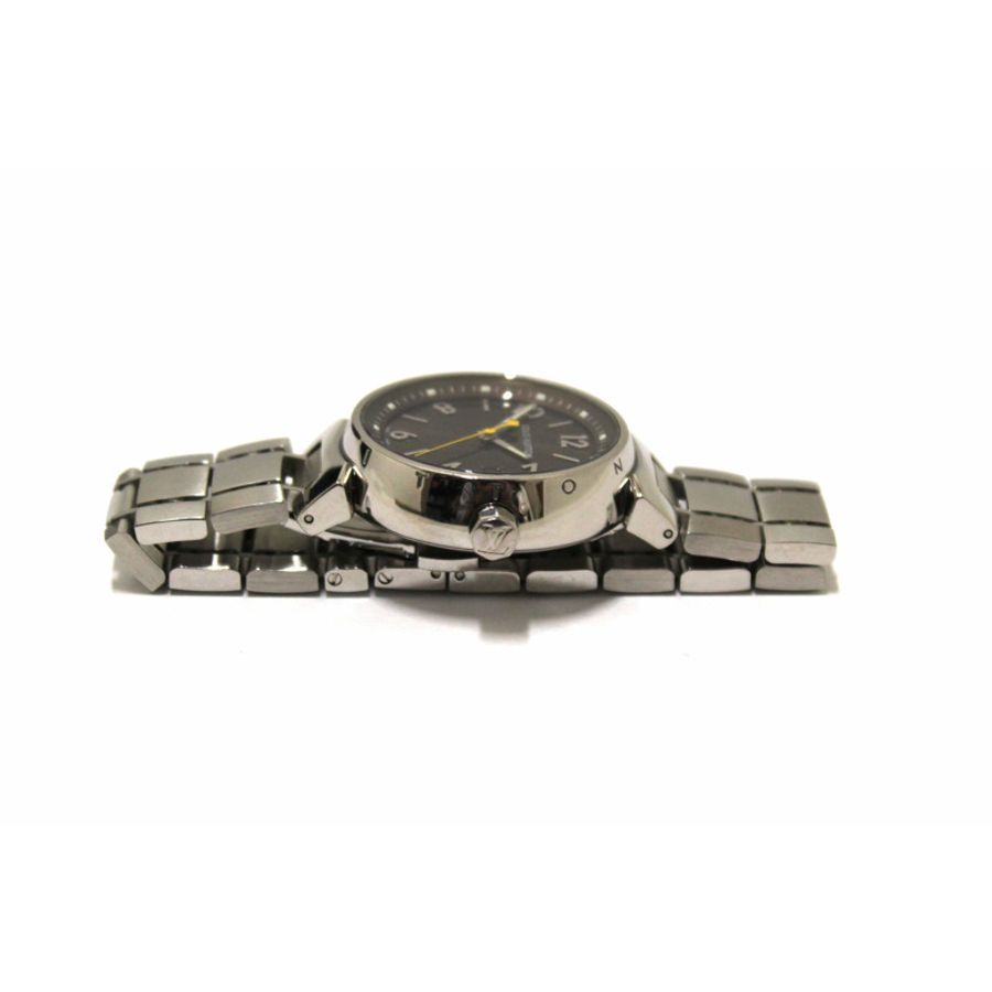 Louis Vuitton Tambour Quartz Watch in Brown Steel-11