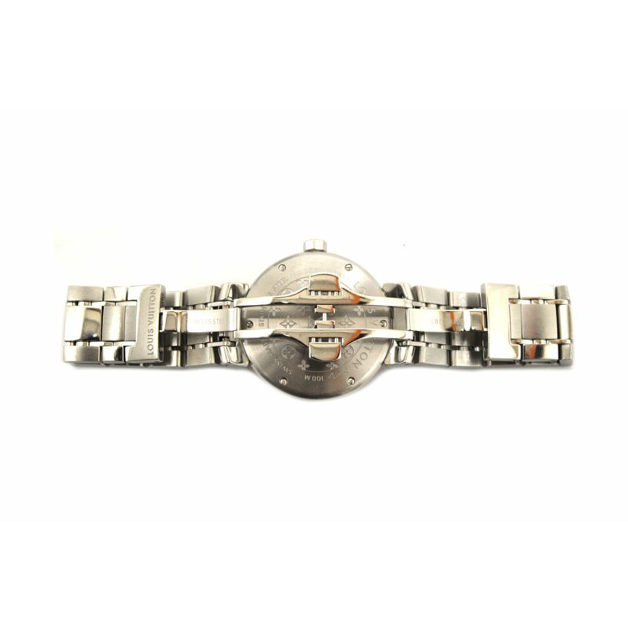 Louis Vuitton Tambour Quartz Watch in Brown Steel-17
