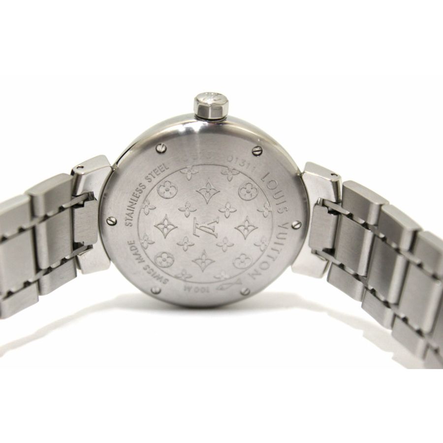 Louis Vuitton Tambour Quartz Watch in Brown Steel-20