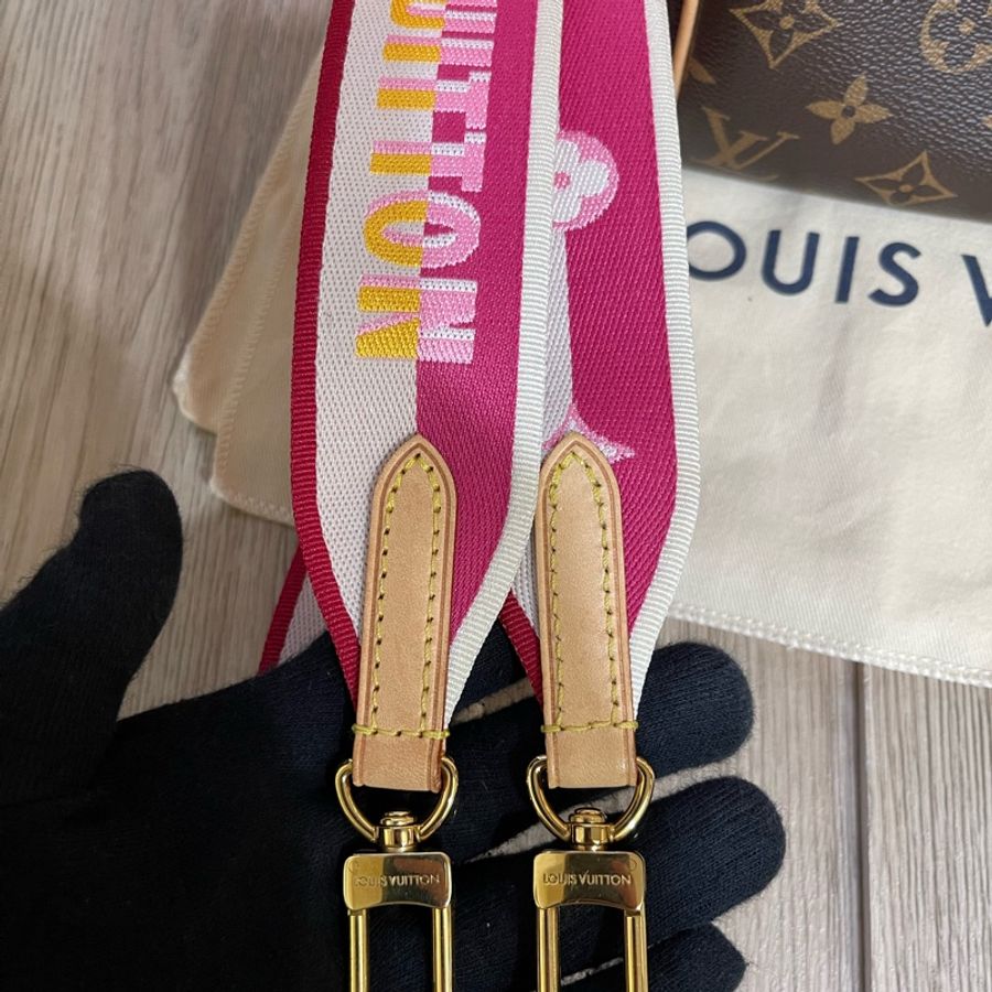 LV Speedy 20老花粉色背帶款(M45948)-23