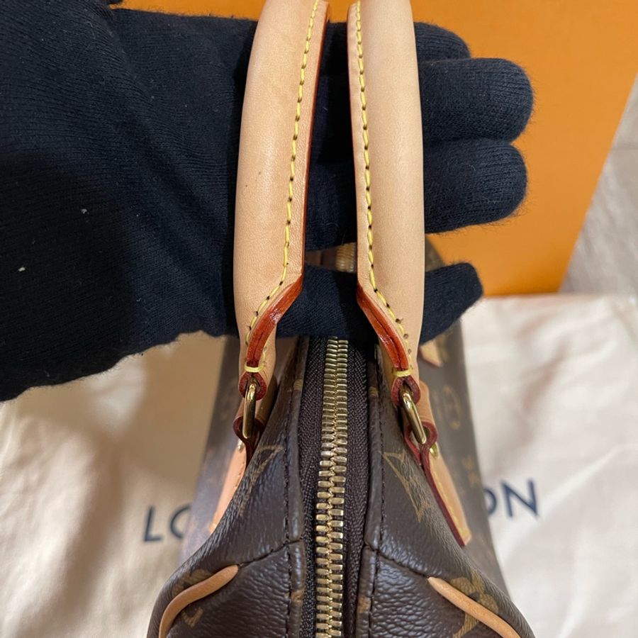 LV Speedy 20老花粉色背帶款(M45948)-26