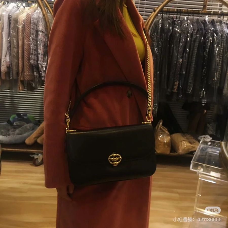 Celine 馬車金扣手提單肩包-0