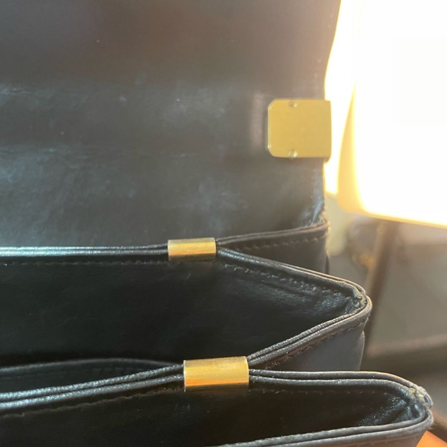Celine 馬車金扣手提單肩包-22