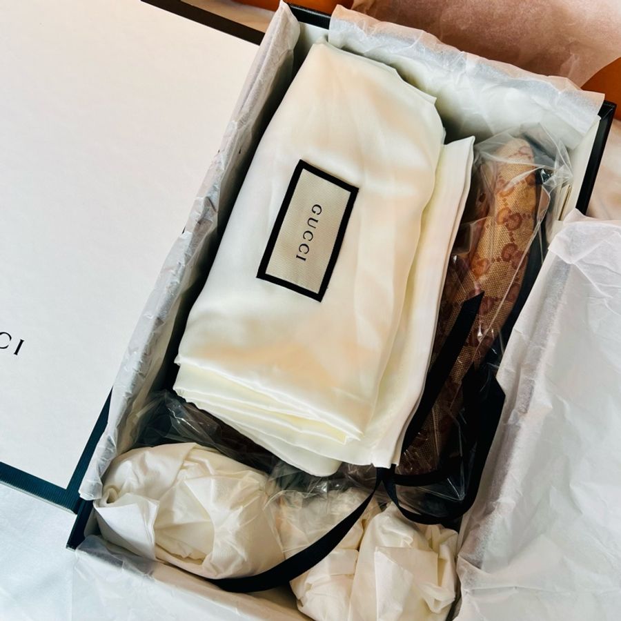 Gucci帆布真皮休閒鞋-4