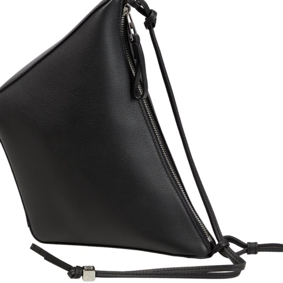 【LOEWE 羅威】Mini Hammock Hobo 迷你 經典小牛皮 肩背包 腋下包 吊床包 黑色-1