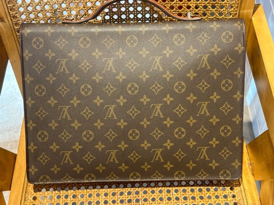 Louis Vuitton LV Vintage 海盜蒙梭 公事包 手提包(老包)-7