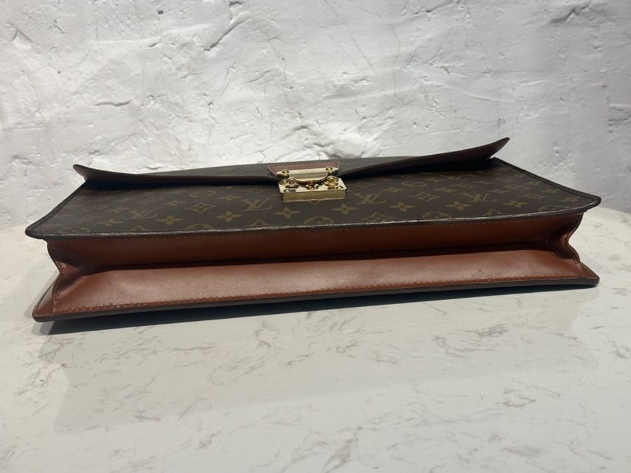Louis Vuitton LV Vintage 海盜蒙梭 公事包 手提包(老包)-9