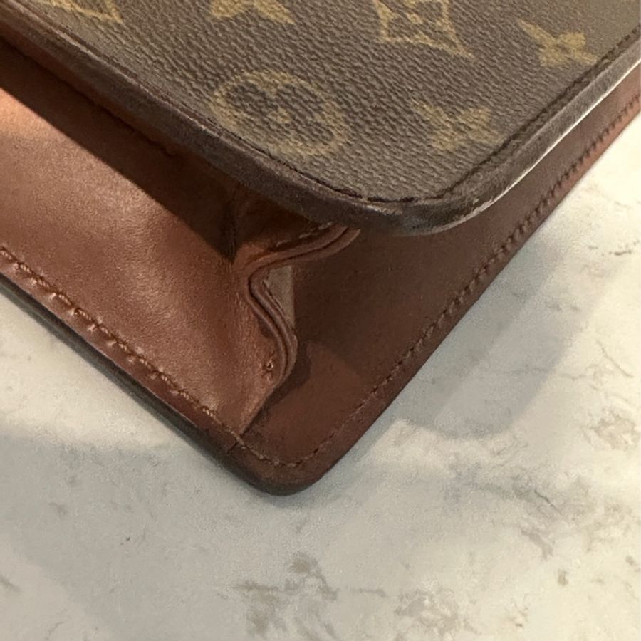 Louis Vuitton LV Vintage 海盜蒙梭 公事包 手提包(老包)-11