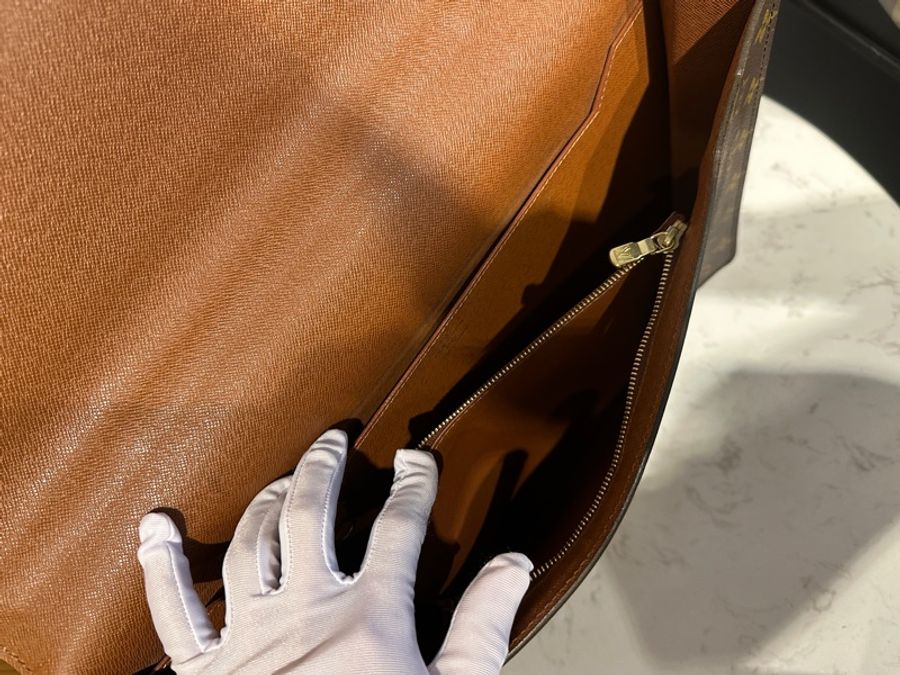 Louis Vuitton LV Vintage 海盜蒙梭 公事包 手提包(老包)-15