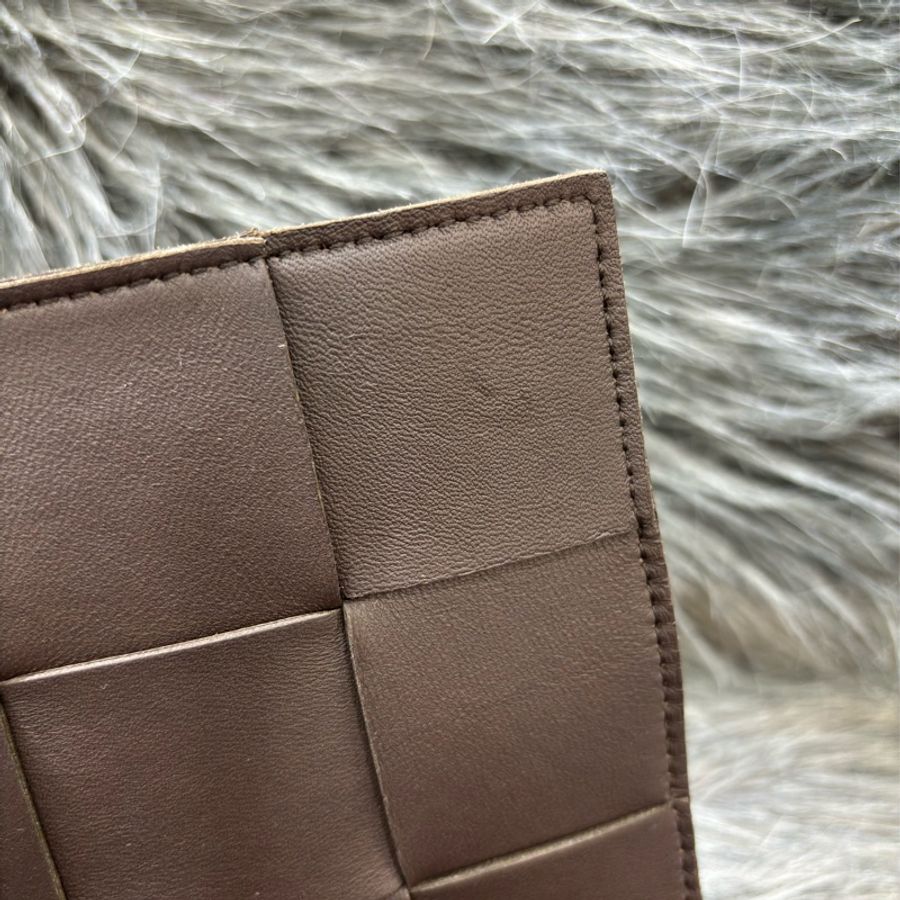 BOTTEGA VENETA BV 578004 3X5 CASSETTE 深棕色羊皮大編織 相機包-22