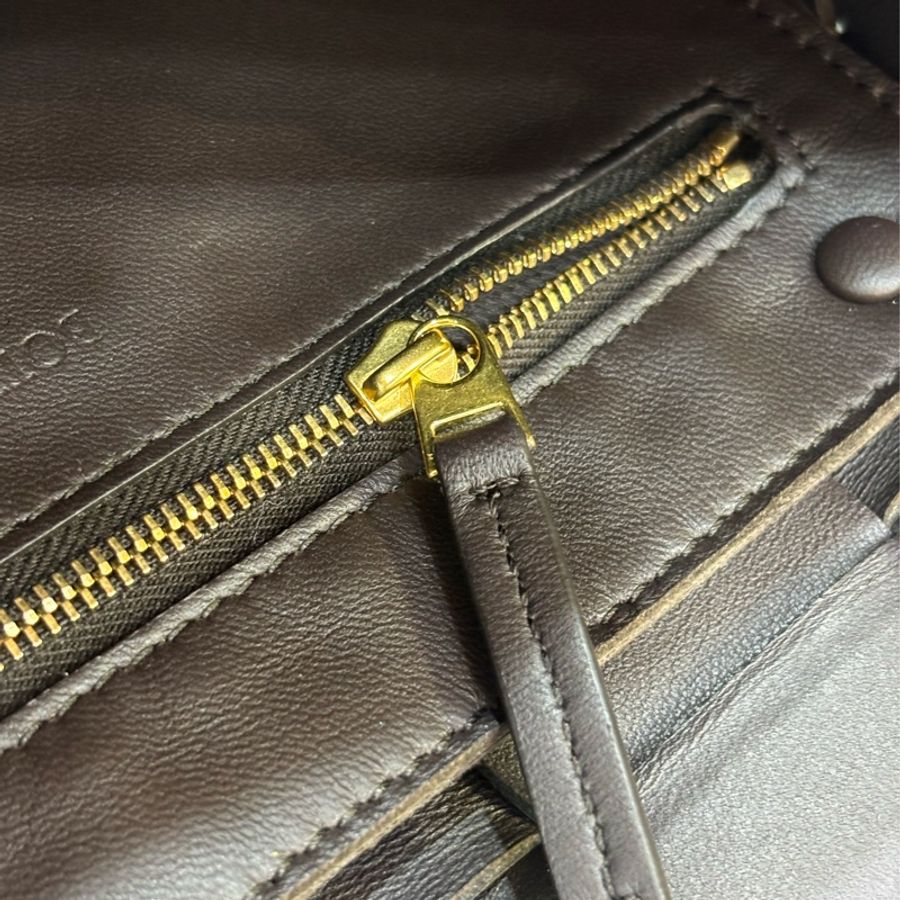 BOTTEGA VENETA BV 578004 3X5 CASSETTE 深棕色羊皮大編織 相機包-25