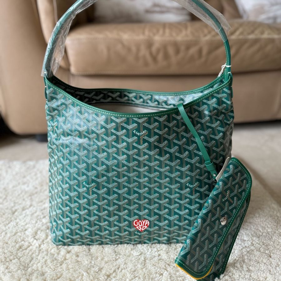 愛你98800 Goyard Hobo bag 綠色愛心彩繪-1