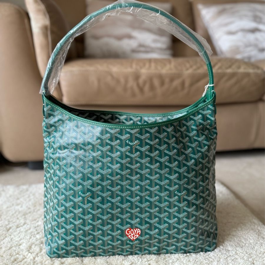 愛你98800 Goyard Hobo bag 綠色愛心彩繪-5