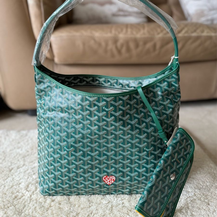 愛你98800 Goyard Hobo bag 綠色愛心彩繪-6