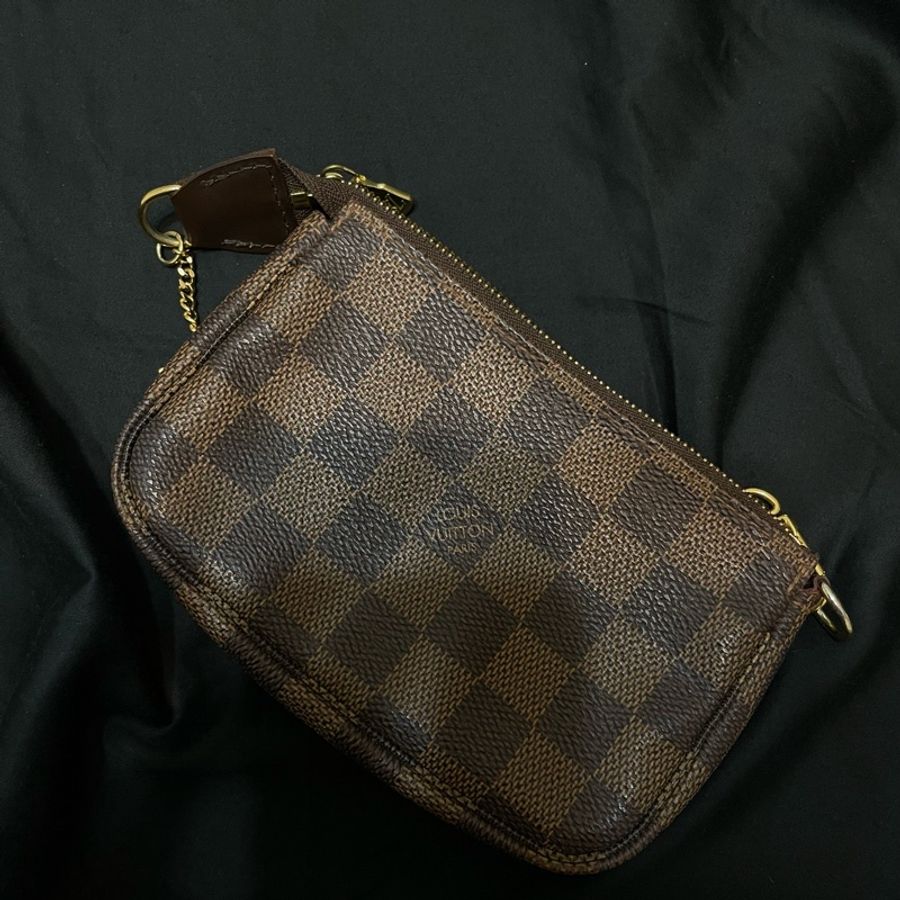 LV 經典棋盤格 vintage 小號麻將包-6