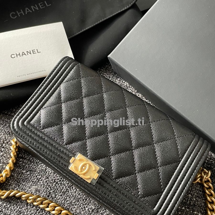Chanel boy 手機包 wallet on chain woc mobile bag-0