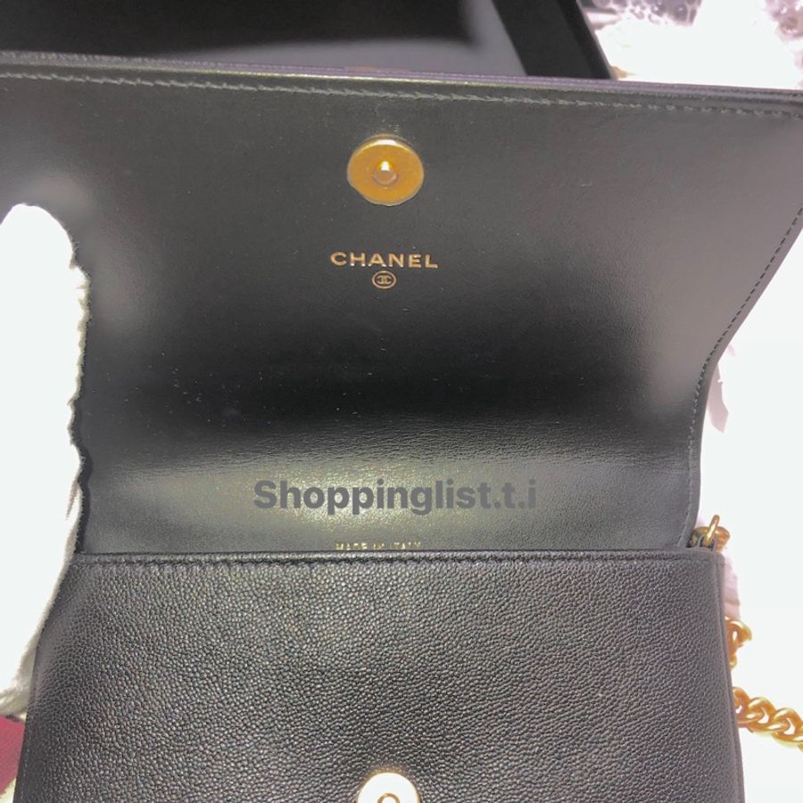 Chanel boy 手機包 wallet on chain woc mobile bag-5