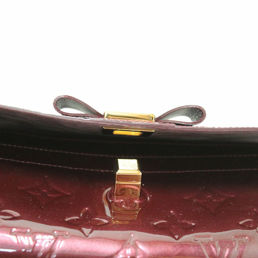 New Louis Vuitton Fauviste Vernis Noeud Bow Flap Long Wallet Clutch-5
