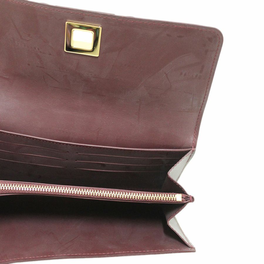 New Louis Vuitton Fauviste Vernis Noeud Bow Flap Long Wallet Clutch-7