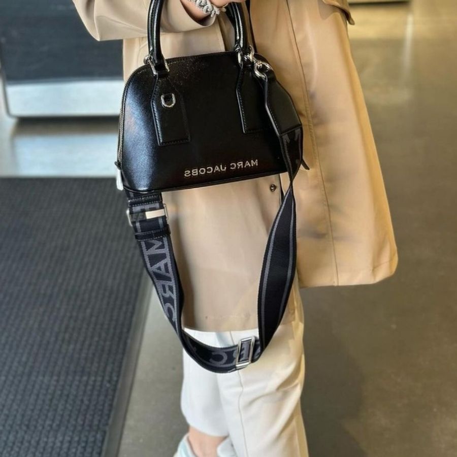 MJ Marc Jacobs 漆皮貝殼包/保齡球包 黑色 全新(限時血賠價10/10結束下架)-6