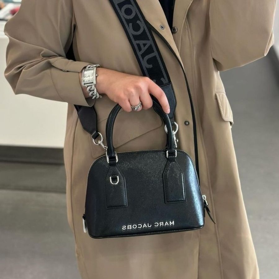 MJ Marc Jacobs 漆皮貝殼包/保齡球包 黑色 全新(限時血賠價10/10結束下架)-7