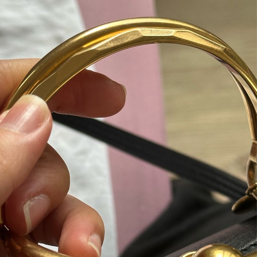 chloe 深藍馬圖騰NILE 小牛皮掀蓋斜背包 側背包-16